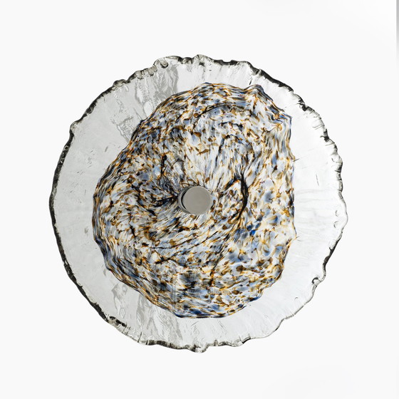 Image 1 of Pendentif en verre de Murano attribué à Avmazzega, Italie moderne du milieu du siècle dernier, années 1970