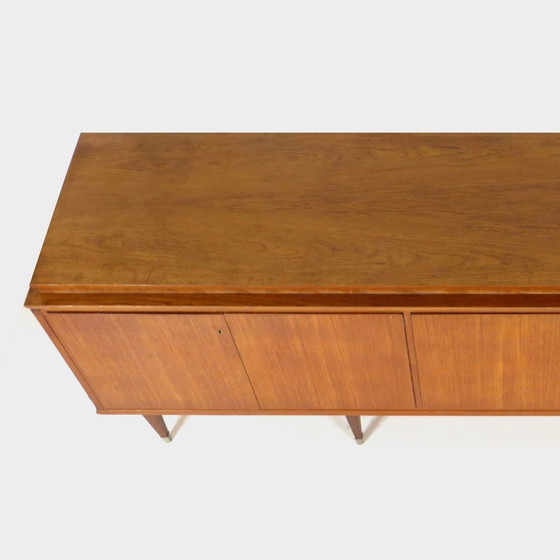Image 1 of Dressoir Vintage Mid Century Modern en Teck, Jaren 60