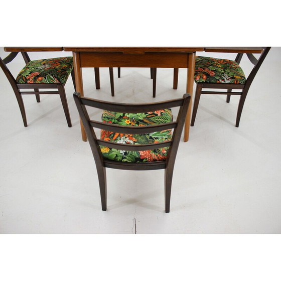 Image 1 of Ensemble de salle à manger vintage en bois de hêtre pour Jitona, Tchécoslovaquie 1950