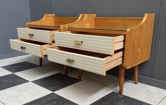 Image 1 of Ensemble de 2 tables de nuit 1960S