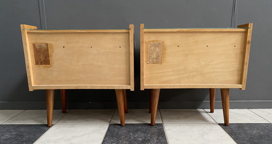 Image 1 of Ensemble de 2 tables de nuit 1960S