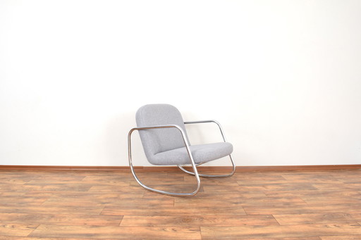 Fauteuil à bascule allemand Bauhaus, années 1960.