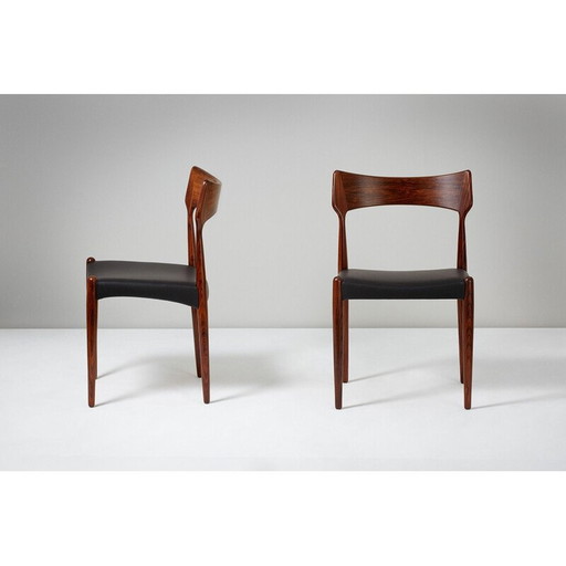 Ensemble de 6 chaises vintage en bois de rose de Bernard Petersen, 1960