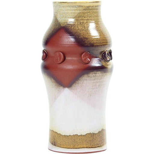 Vase en céramique à finition émaillée, Mid Century, Tchécoslovaquie, années 1960
