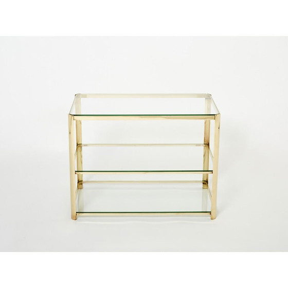 Image 1 of Table d'appoint en bronze vintage par J.T. Lepelletier pour Broncz, 1960