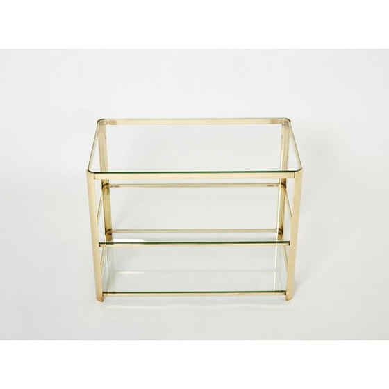 Image 1 of Table d'appoint en bronze vintage par J.T. Lepelletier pour Broncz, 1960