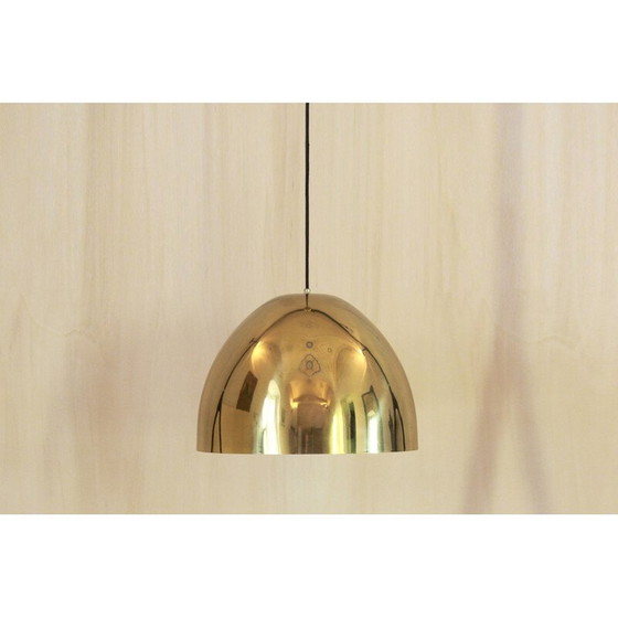 Image 1 of Lustre vintage en laiton, Italie 1970
