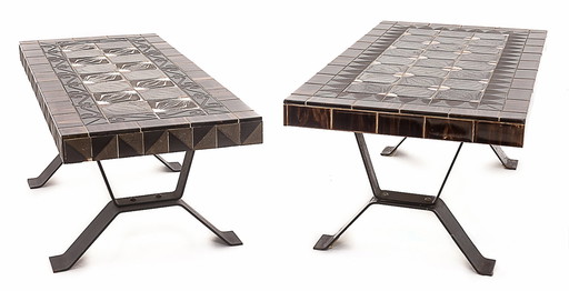 Set De Deux Tables En Fer Forgé