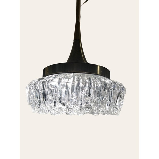 Image 1 of Lampe suspendue vintage en laiton par Maison Arlus, 1950