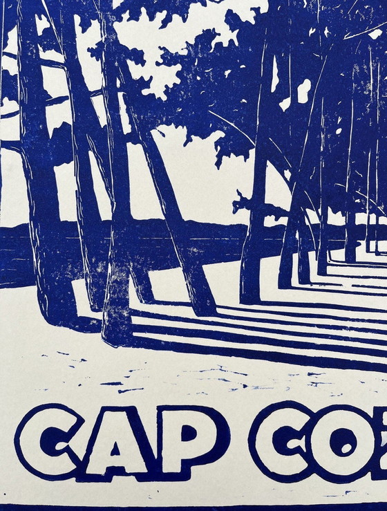 Image 1 of Linogravure Sur Papier Teinté 250g, Format 40x30cm