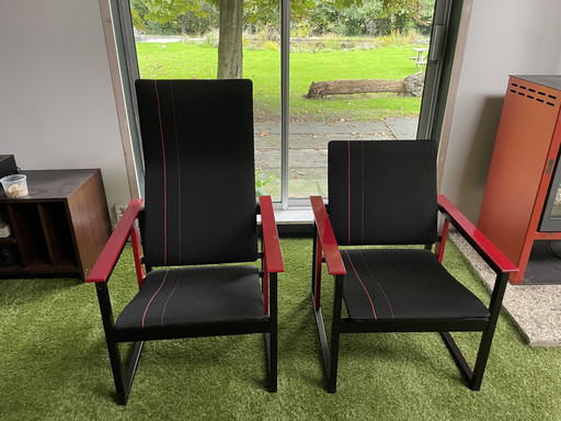 2x Simo Heikkila Artzan 1980 chair