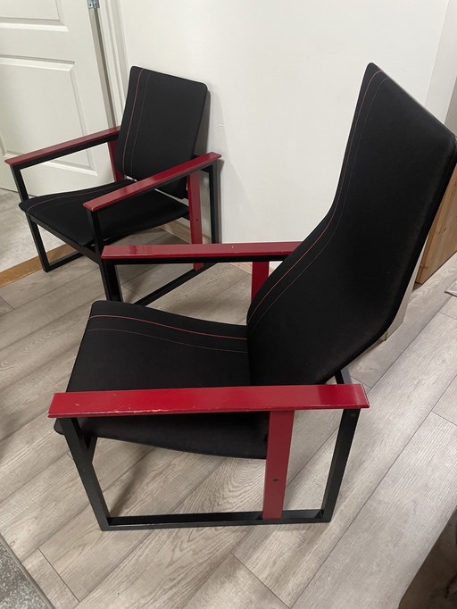 2x Simo Heikkila Artzan 1980 chair