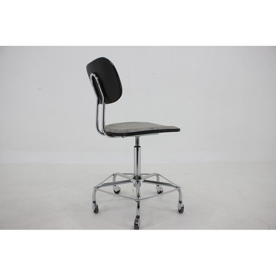 Image 1 of Fauteuil de bureau vintage en cuir, Allemagne 1970
