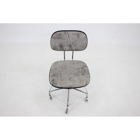 Image 1 of Fauteuil de bureau vintage en cuir, Allemagne 1970