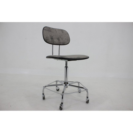 Image 1 of Fauteuil de bureau vintage en cuir, Allemagne 1970