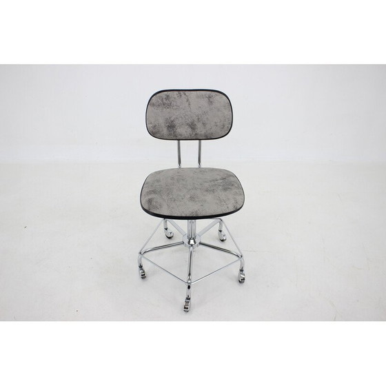 Image 1 of Fauteuil de bureau vintage en cuir, Allemagne 1970