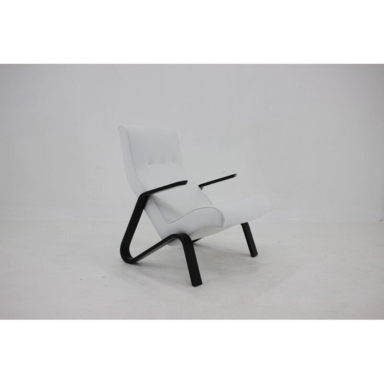 Image 1 of Fauteuil et repose-pieds Grasshopper vintage par Eero Saarinen pour Knoll, années 1950