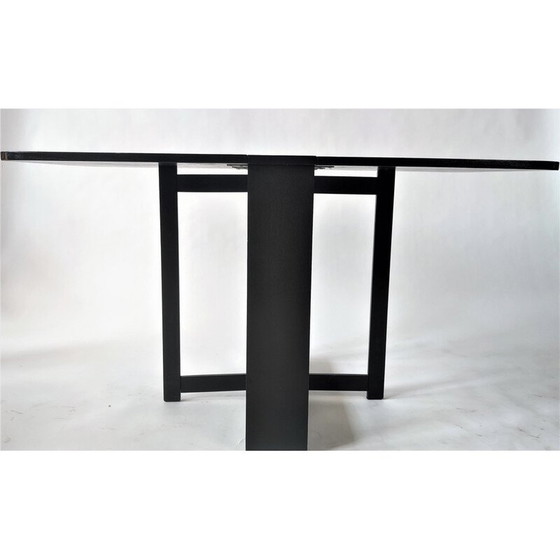 Image 1 of Table pliante noire vintage par Hikor Písek, Tchécoslovaquie 1980