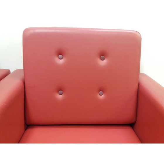 Image 1 of Paire de fauteuils vintage en métal chromé, Tchécoslovaquie 1970