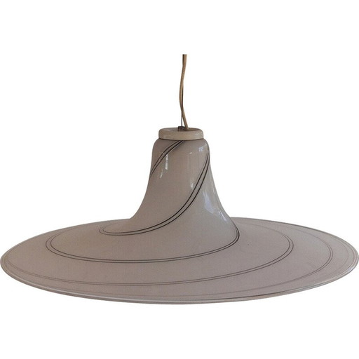 Lampe suspendue vintage en verre de Murano