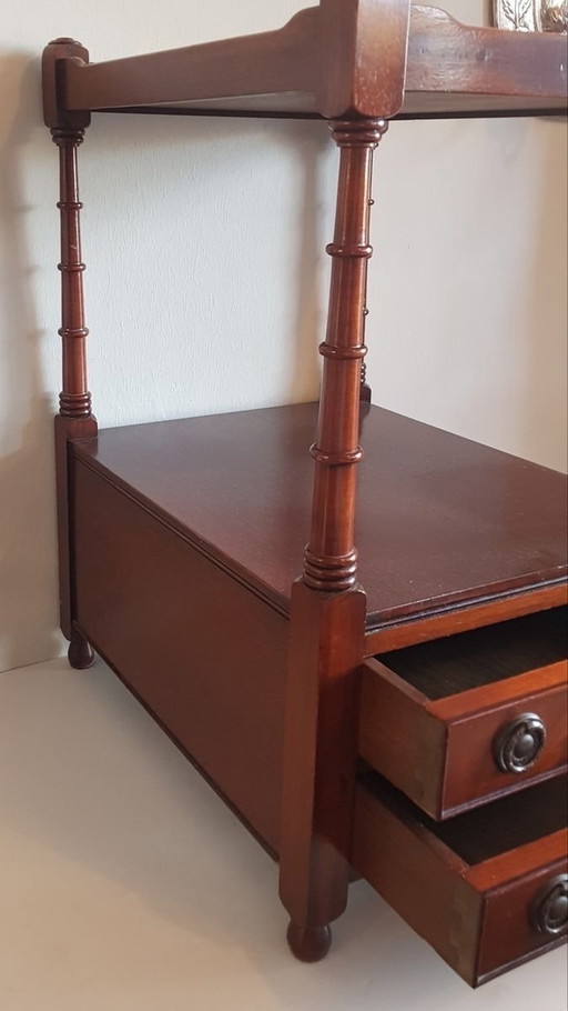 Table d'appoint vintage en acajou anglais
