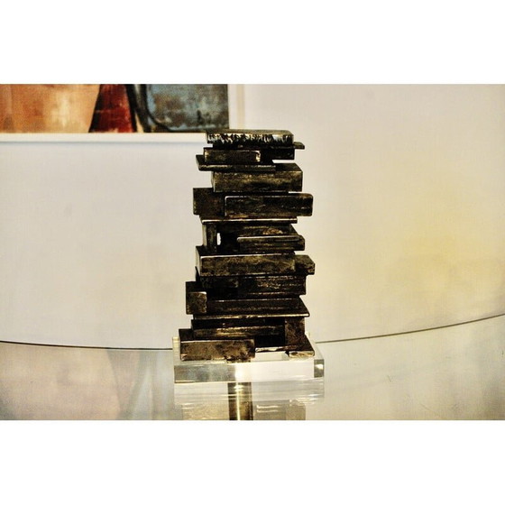 Image 1 of Sculpture vintage à lame d'acier, années 1950