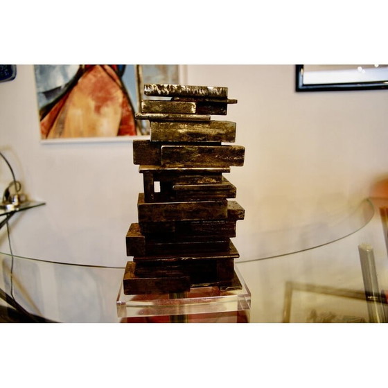 Image 1 of Sculpture vintage à lame d'acier, années 1950