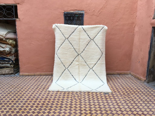 Tapis Beni Ouarain Berbère Marocain 238 X 165 Cm