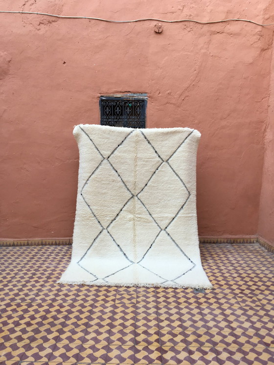 Image 1 of Tapis Beni Ouarain Berbère Marocain 238 X 165 Cm