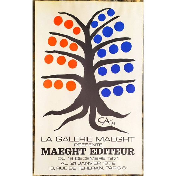 Image 1 of Lithographie vintage d'Alexander Calder, 1971