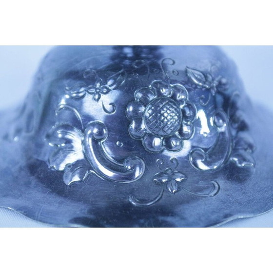 Image 1 of Paire de bougeoirs en maillechort de Gab, 1930