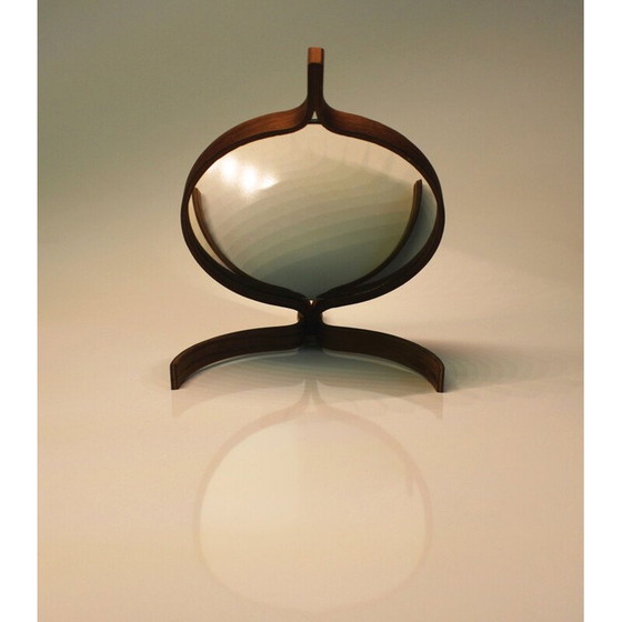 Image 1 of Miroir vintage en teck par Bech & Starup pour Den Permanent Copenhagen, 1960