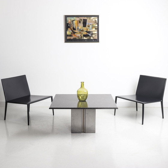 Image 1 of Table Design En Marbre Et Métal