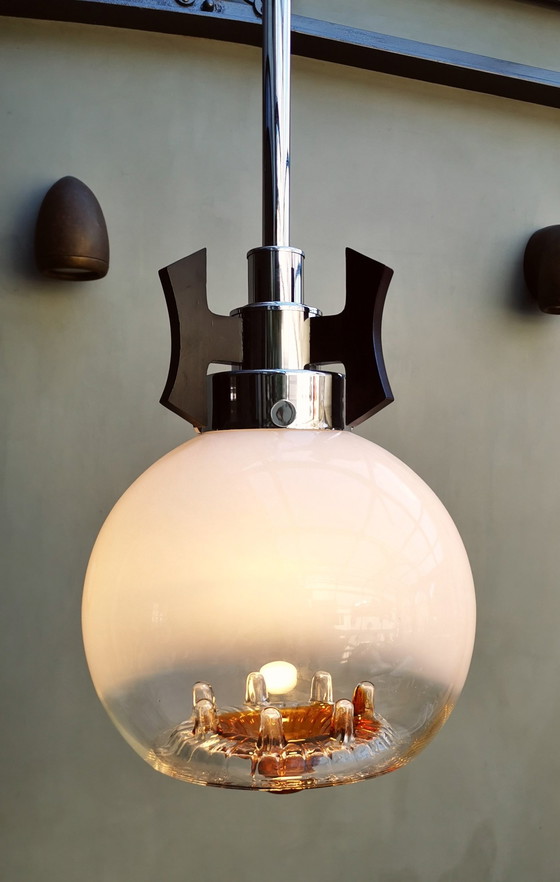 Image 1 of Grande lampe pendante Mazegna soufflée de Murano
