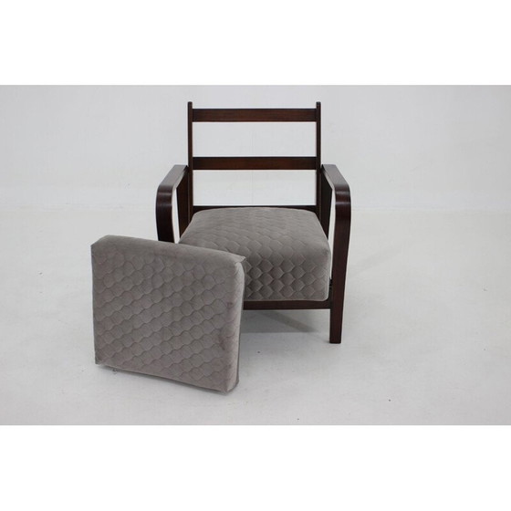 Image 1 of Fauteuil Vintage Art Déco, Tchécoslovaquie 1940s