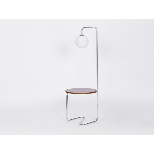 Lampadaire vintage en acier tubulaire pour Tschechisches Wohndesign, années 1920