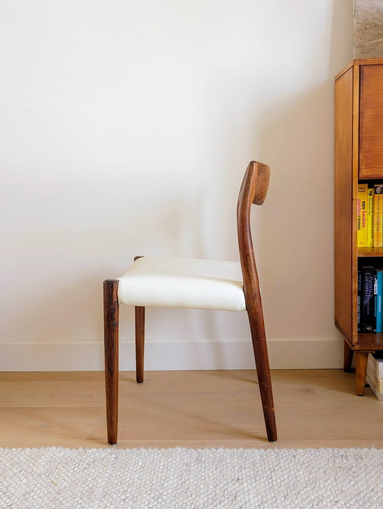 Image 1 of 4x Niels O Moller Reupholstered Dining Chairs (chaises de salle à manger)