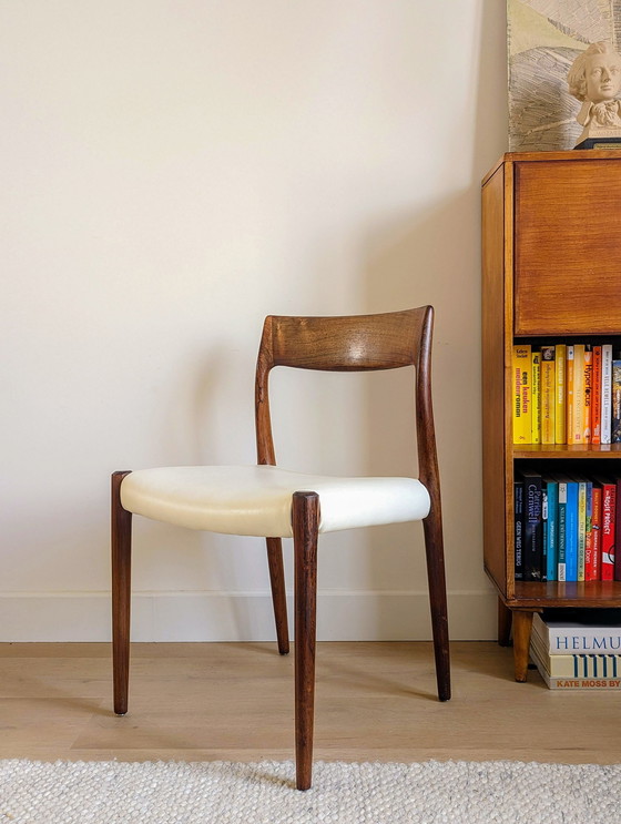 Image 1 of 4x Niels O Moller Reupholstered Dining Chairs (chaises de salle à manger)