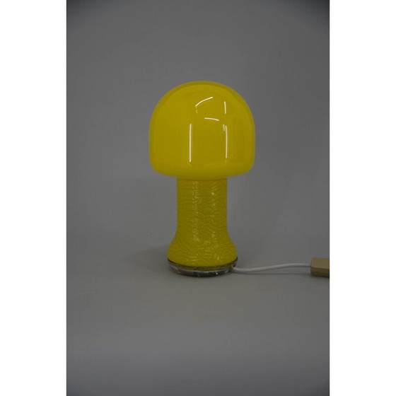 Image 1 of Lampe de table en verre jaune du milieu du siècle, Allemagne 1970