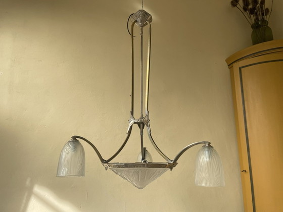 Image 1 of Lampe pendante Art Déco Français