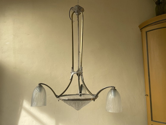 Image 1 of Lampe pendante Art Déco Français