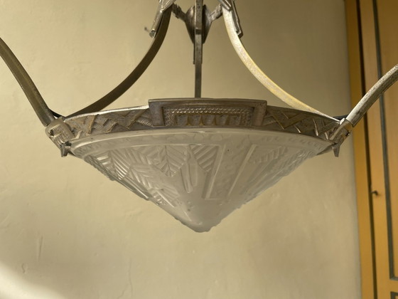 Image 1 of Lampe pendante Art Déco Français