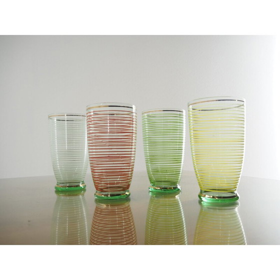 Image 1 of Vase en verre vintage de Bruxelles 1960