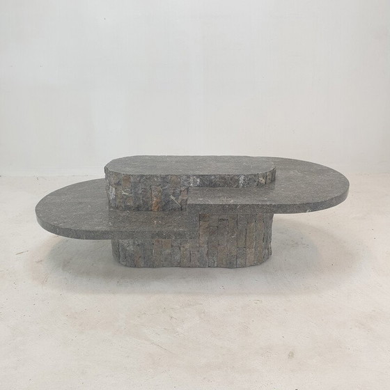 Image 1 of Table basse vintage en pierre par Magnussen Ponte, 1980