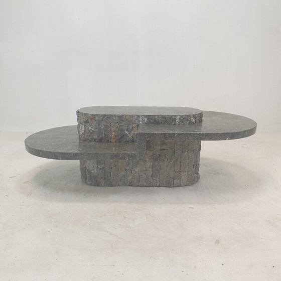 Image 1 of Table basse vintage en pierre par Magnussen Ponte, 1980