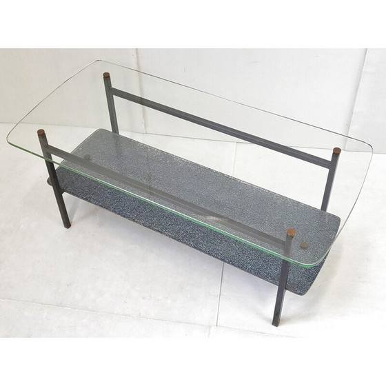 Image 1 of Table basse en verre vintage, 1950