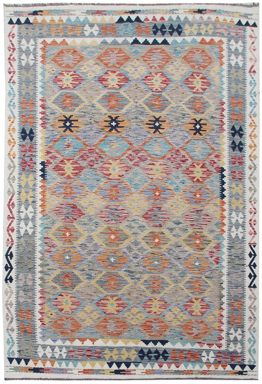 Kilim afghan tissé à la main - Nouveau, 255 X 174 cm