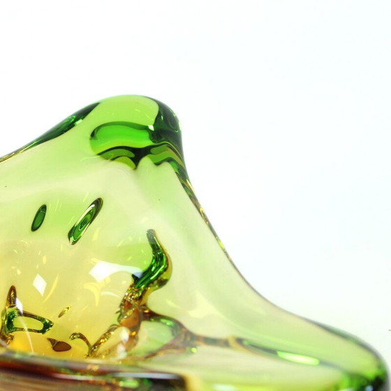 Image 1 of Bol en verre vintage par Frantisek Zemek pour Glass Factory Mstisov, Tchécoslovaquie 1960