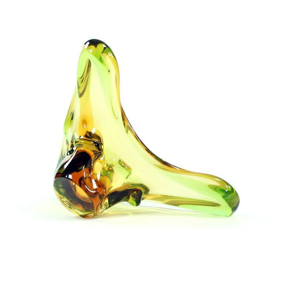 Image 1 of Bol en verre vintage par Frantisek Zemek pour Glass Factory Mstisov, Tchécoslovaquie 1960