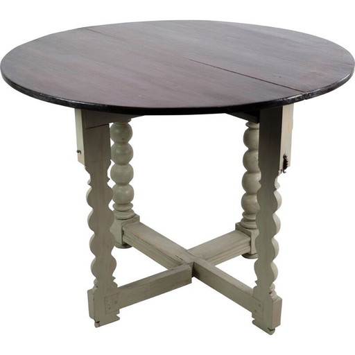 Table de salle à manger danoise pliante, 1780s